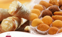 Eles são indispensáveis para sua festa ou evento! 100 salgados variados (risole, coxinha, pastel, bolinha, canudinho) com toda a qualidade do Atelier d'Andrea de R$ 26,00 por R$ 12,90.