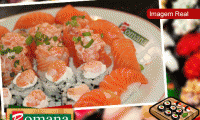 Últimas Horas! Saboreie o delicioso sushi da Romana! 1/2kg (meio quilo) de Sushi, de R$ 34,50 por R$ 17,50. Válido de terça a domingo!