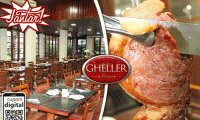 Churrascaria Gheller, válida para o JANTAR! Rodízio de Carnes + Buffet Liberado com Sushis, Massas, Pratos Quentes e Saladas, por apenas R$ 24,90. A mais tradicional da cidade!