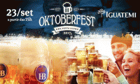 OFERTA RELÂMPAGO! Ingresso para a Oktoberfest Iguatemi 2017 + Copo Personalizado do Evento, neste sábado (23 de setembro) no Iguatemi, de R$ 70,00 por R$ 29,90. Food trucks, espaço kids e atrações musicais como Sandamí (ex sambô), O Verbo e muito mais!