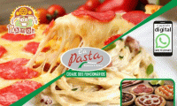 DESCONTO EXTRA! Lançamento La Pasta Sul (Cidade dos Funcionários)! Rodízio de Massas Completo (Massas + Pizzas + Esfihas), por R$ 42,90. Com Desconto Extra do Aniversário Acuma é? 12 Anos Fica por R$37,99.